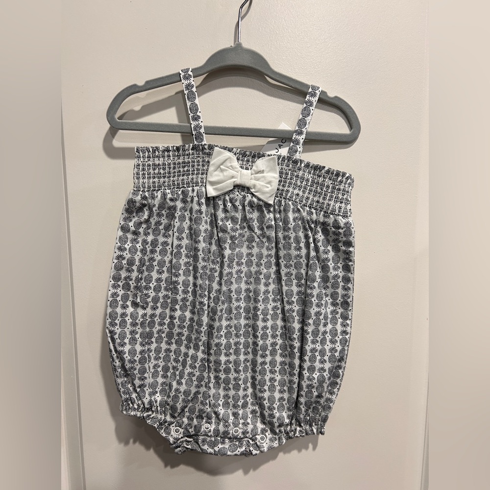 Janie & Jack Baby Girl Size 12-18 months Pineapple Romper NWT